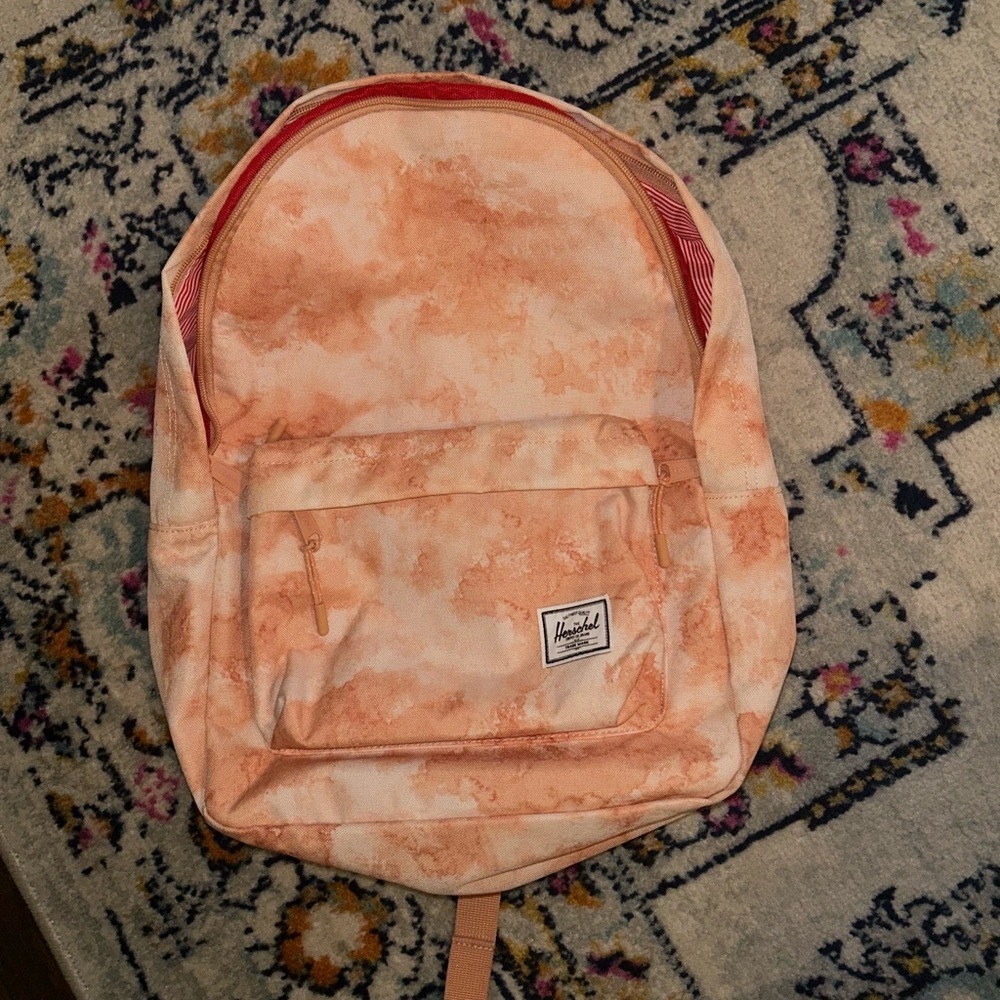 Herschel Backpack salmon pink tie-dye